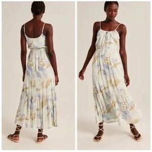 Abercrombie Easy Waist Midaxi Dress - LARGE TALL